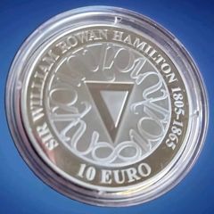 Ireland 10 Euro 2005 William Rowan Hamilton Silver Coin