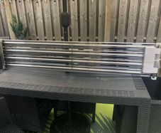 Radiator VERTICAL chrome 1500 x 300