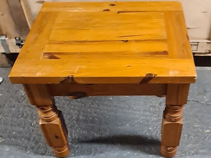 Pair of Solid Wood Wooden Side / Bedside Tables