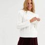 Moon River White Off-Shoulder Knit Jumper, Size M, New Image 7