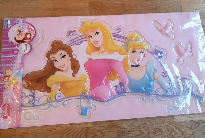 New Sealed Large 3D Disney Princess Wall Decal Sticker