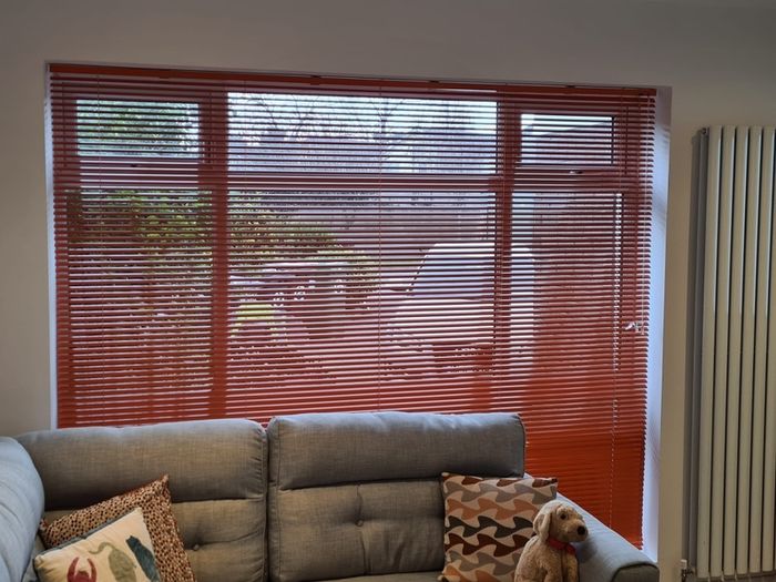 BRAND NEW Orange venetian blinds - alu (they're really cool!)