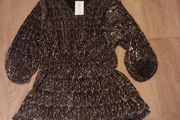 Ladies Peplum Style Black Top