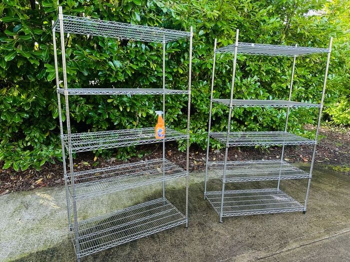 Stainless Steel Shelving Chrome Grid - Stainless Steel - Very Sturdy
