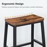 Bar Stools Set of 2, Tall Industrial Kitchen Breakfast Stools with Footrests, Bar Chairs Image 5