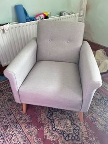 Grey armchair