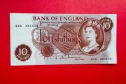 England. 10/shillings  1962  Pick  373b( Uncirculated )