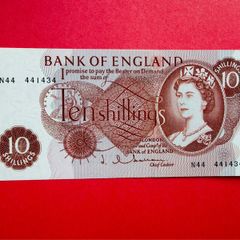 England. 10/shillings  1962  Pick  373b( Uncirculated )