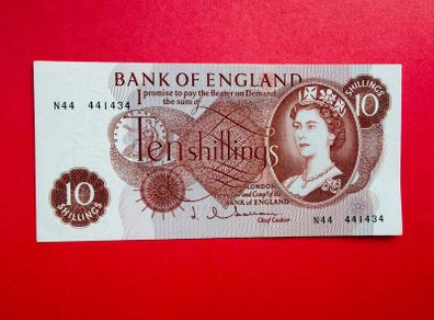 England. 10/shillings  1962  Pick  373b( Uncirculated )