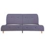 Bed Frame Light Grey Fabric 150x200 cm Image 3