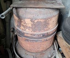 homemade stove suit shed