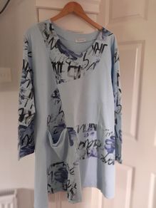Blue Cotton Dress from Made in Italy