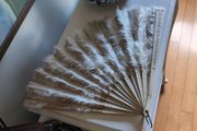 Antique Burlesque ostrich fan