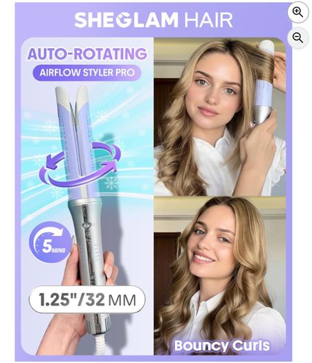 SHEGLAM Cool Air Automatic Curling Iron (32mm)