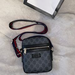 mens Red and Black Cross body bag