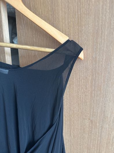 Vanessa Bruno drapy black dress size 1 (UK 10)