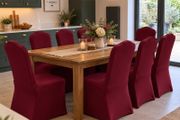 chair covers burgundy x13