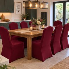 chair covers burgundy x13