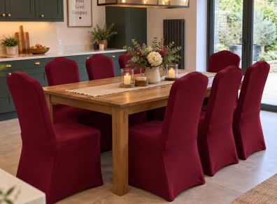 chair covers burgundy x13