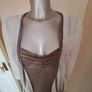 //text... 2 in 1 set cami and cover up size L UK 14 EU42 Postage included Image 3