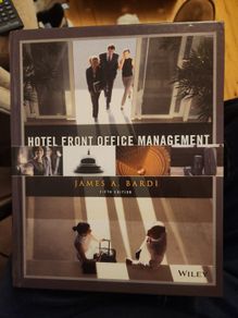 Hotel Front Office Management.  By James A. Bardi. 5th Edition  Hardback In Good Condition.