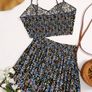New Floral Print Cami Top & Pleated Skirt Image 2