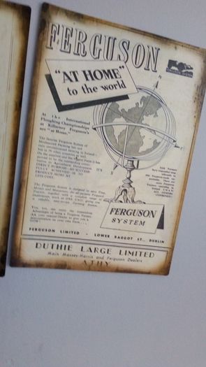 Vintage tractor advertising posters