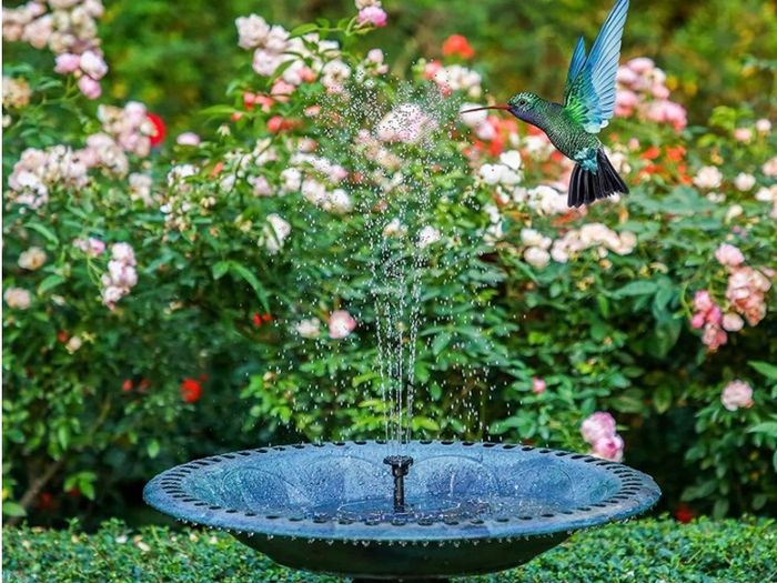 Solar Fountain 2.5W Solar Water Fountain with Solar Panel Solar Pond Pupme with 6 Fountain Nozzles Solar Floating Fountain Pump for the Garden, Bird Bath, Fish Tank (FREE POSTAGE)