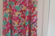 ladies long multi coloured print skirt