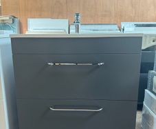 Special Offer Grey 800mm Vanity Unit Basin & Tap