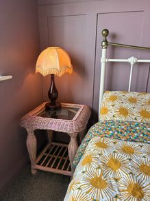 Cane side table