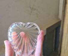 vintage crystal trinket box
