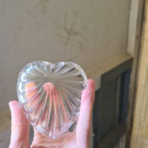 vintage crystal trinket box