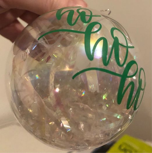 Personalised Glass Christmas baubles