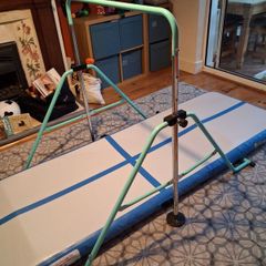 Gymnastics bar and airtrack