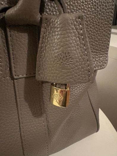Grey/taupe Darwin Leather satchel