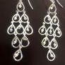 Sterling silver earrings with pearls Image 5