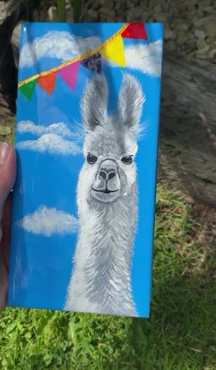 Handpainted Llama