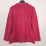 Honor Millburn Fuchsia Pink Textured Boucle Button Up Cardigan Size M Image 7