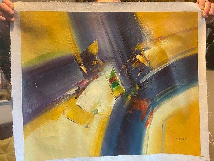 Hand Painted Oil on Canvas - Modern Abstract Impressionism
