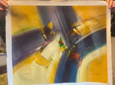 Hand Painted Oil on Canvas - Modern Abstract Impressionism