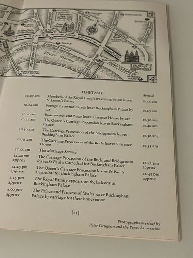 The Royal Wedding 1981 Official Programme