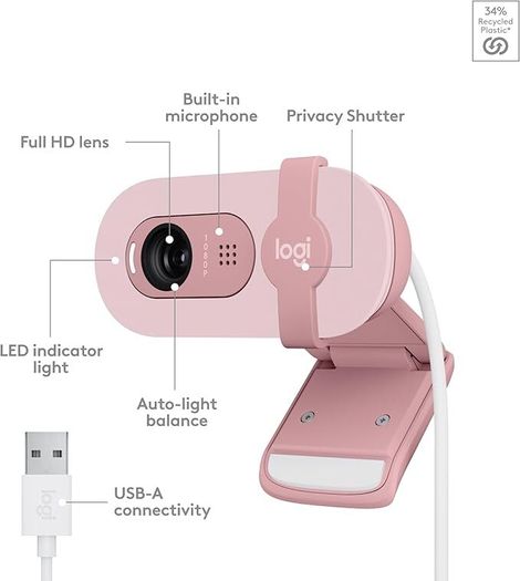 Logitech Brio 100 Full HD Webcam (Brand New & Unopened)