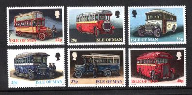 1999 Isle of Man Manx Buses Commemorative Stamps Mint Never Hinged (MNH)