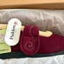 Burgundy Padders Hush ladies velcro boot slipper Uk7 Image 4