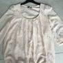 Ladies peach/ cream blouse. Size 10 Image 2