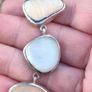 Art Deco Mother of Pearl Sterling Silver Bracelet Image 5