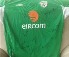 Signed ireland jersey Brian Kerr era