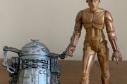 star wars C3PO R2D2 McQuarrie concept figures 30th  anniversary 3 3/4