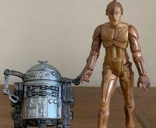 star wars C3PO R2D2 McQuarrie concept figures 30th  anniversary 3 3/4